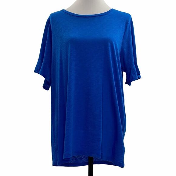 MICHAEL Michael Kors Flare Sleeve Slub Tee 0x Nwt - Picture 2 of 11